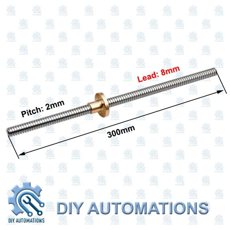 T8-8-300mm (Round Nut)