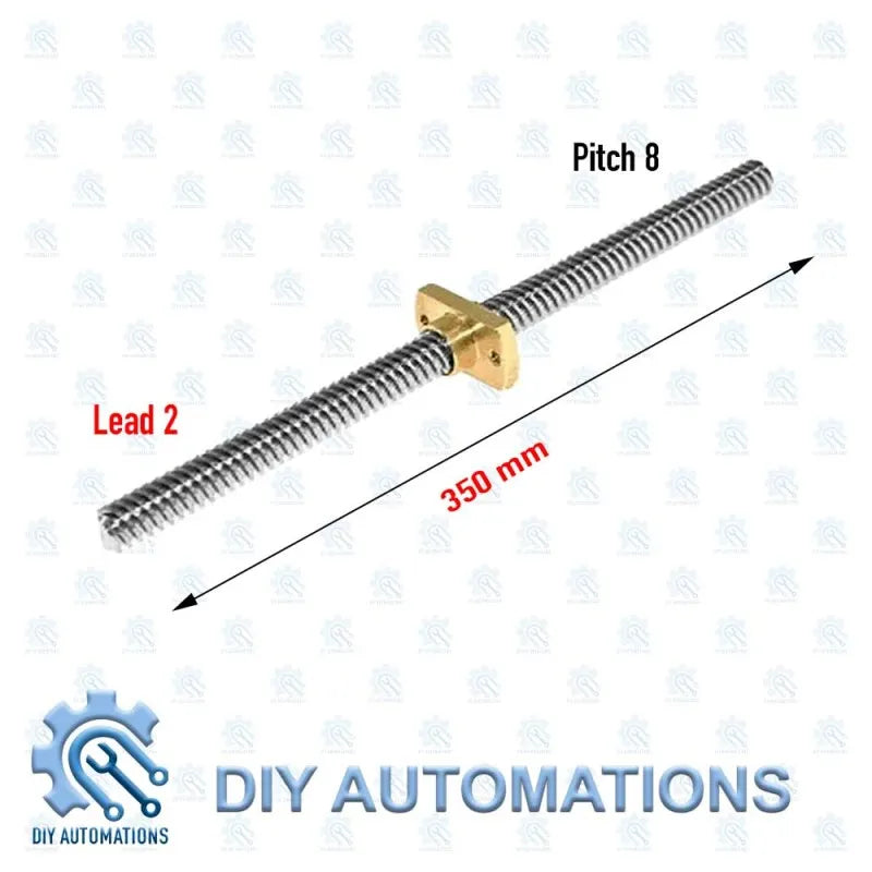 T8-8-350mm (Square Nut)