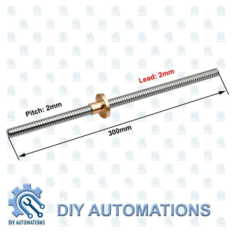 T8-2-300mm (Round Nut)