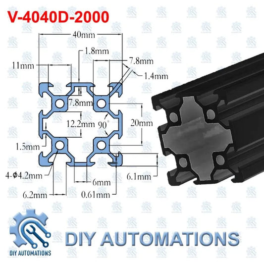 V-4040D-2000mm (BLACK)