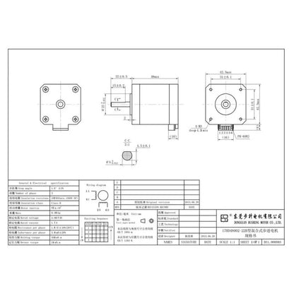 Stepper Motor Nema 17 42x48x1.7A