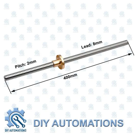 T8-8-400mm (Round Nut)