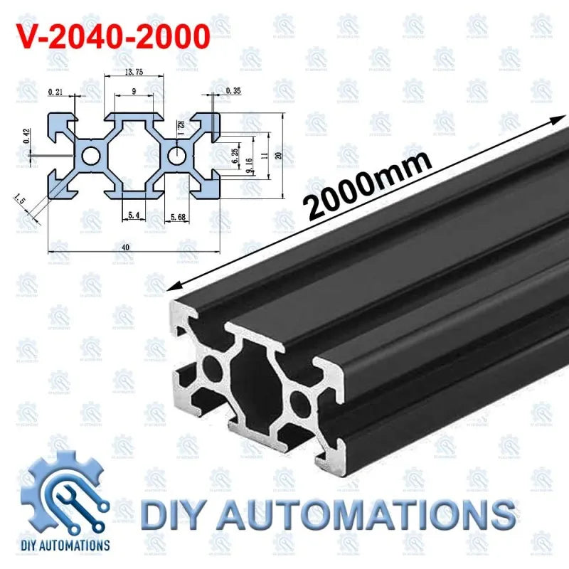 V-2040-2000mm (BLACK)